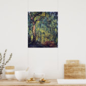 Weeping Willow von Claude Monet, Vintage Kunst Poster (Küche)