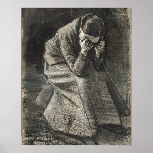 Weeping Woman 1888 Vincent van Gogh Small Poster (Vorne)