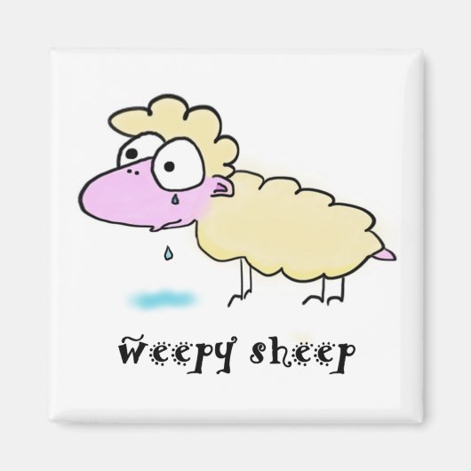 Weepy Sheep Magnet (Vorne)
