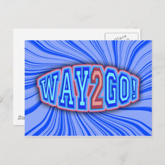 Weg 2 los! postkarte (Vorne/Hinten)