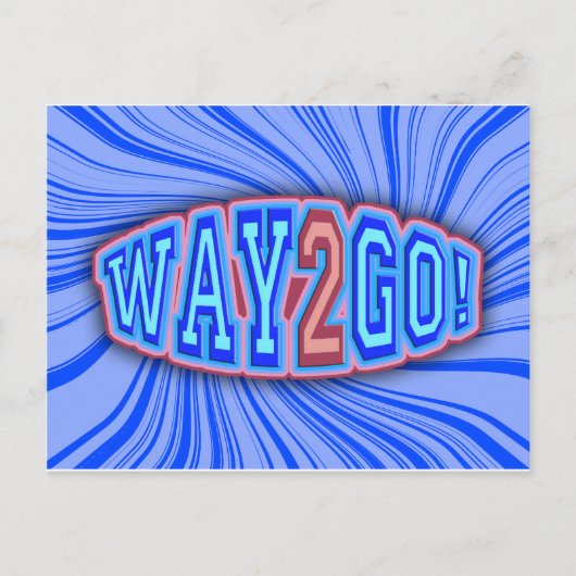 Weg 2 los! postkarte (Vorderseite)