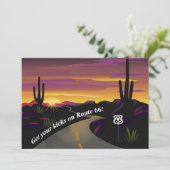 Weg 66 erhalten Ihre Tritt-Einladungen Einladung (Stehend Vorderseite)