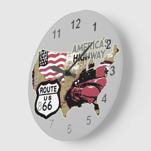 Weg 66 große wanduhr (Winkel)