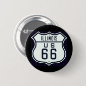 Weg 66 Illinois Button (Vorne & Hinten)