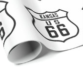 Weg 66 - Kansas Geschenkpapier (Rolleneckpunkt)