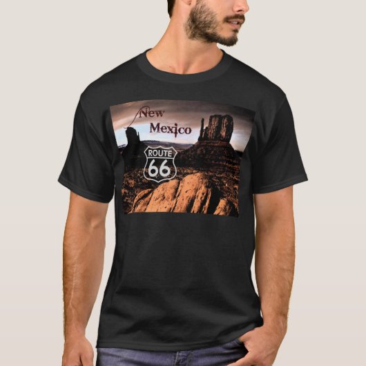 Weg 66 New-Mexiko T-Shirt (Vorderseite)