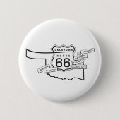 Weg 66 Oklahoma-Geschenke Button (Vorderseite)