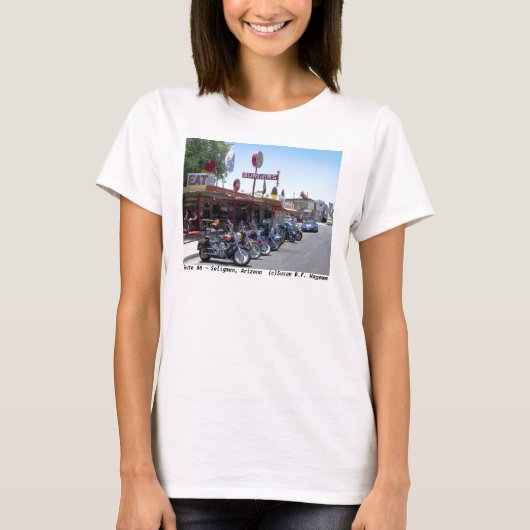 Weg 66 ~ Seligman, Arizona T-Shirt (Vorderseite)
