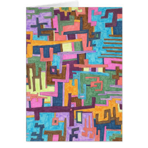"Weg-" abstrakte Kunst-Karte
