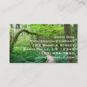 Weg Ancient Groves im Olympic-Nationalpark Visitenkarte