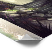 Weg auf dem Reiseplakat Poster (Ecke)