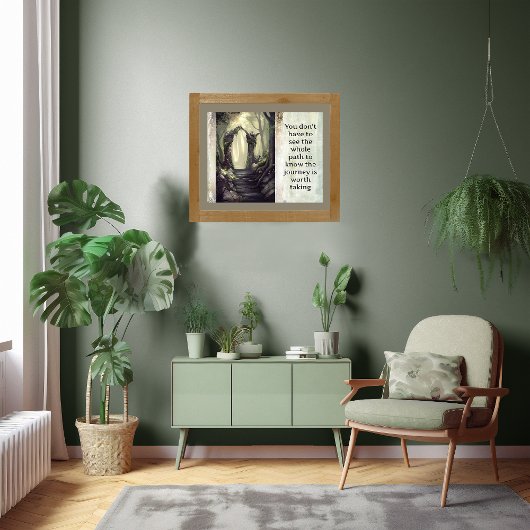 Weg auf dem Reiseplakat Poster