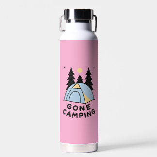 Weg Camping Retro Zelt Nacht Wald Lustiges Camping Trinkflasche