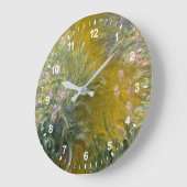 Weg Claude Monets | durch die Iris Große Wanduhr (Winkel)
