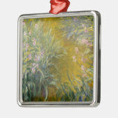Weg Claude Monets | durch die Iris Silbernes Ornament (Links)