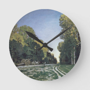 Weg de Chailly, Fontainebleau Claude Monets Runde Wanduhr