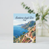 Weg der Götter Italien Postkarte (Stehend Vorderseite)