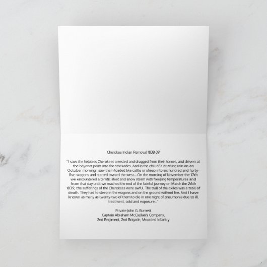 Weg der Tränen Karte (Innenseite)