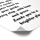 Weg der Träume inspirierendes Mini-Gedicht Poster (Ecke)