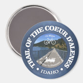 Weg des Coeur d'Alene (Radweg c) Magnet (Vorderseite/Rückseite)