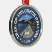 Weg des Coeur d'Alene (Radweg c) Ornament Aus Metall (Rechts)