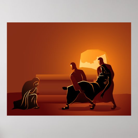 Weg des Kreuzes 14. Station Poster (Vorne)