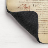 Weg des Mondes über den Konstellationen Mousepad (Ecke)