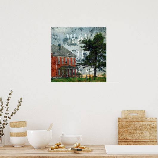 Weg dorthin poster (Küche)