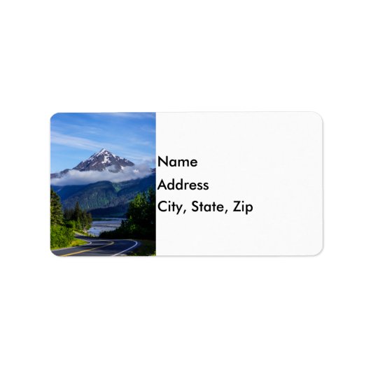 Weg durch Alaska Adressaufkleber (Vorne)