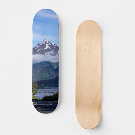 Weg durch Alaska Skateboard (Vorderseite)
