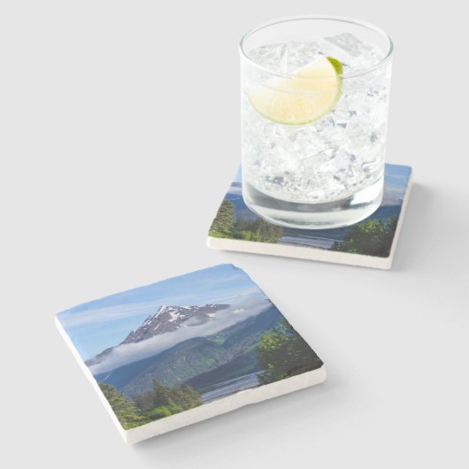 Weg durch Alaska Steinuntersetzer (Seitenansicht)