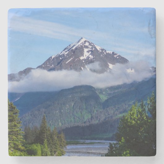 Weg durch Alaska Steinuntersetzer (Vorderseite)