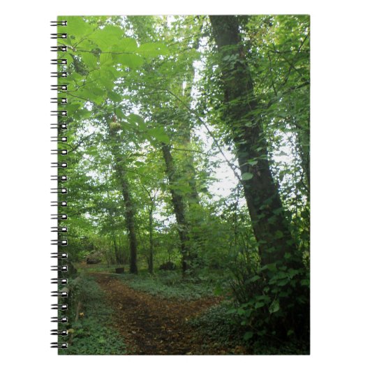 Weg durch das Green Forest Notebook Notizblock (Vorderseite)