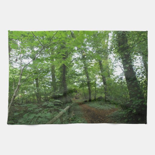 Weg durch das Grünwald Küchentücher Handtuch (Horizontal)