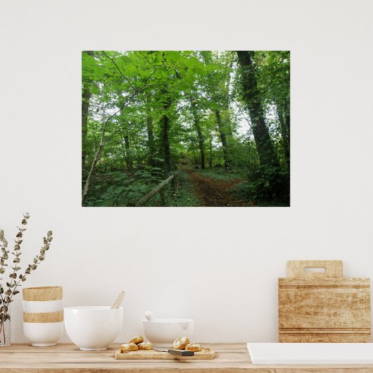 Weg durch das Grünwaldplakat Poster (Küche)
