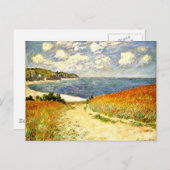 Weg durch den Corn in Pourville, schöne Kunst Postkarte (Vorne/Hinten)