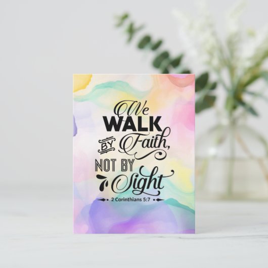 Weg durch den Glauben Postkarte (Stehend Vorderseite)