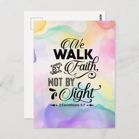 Weg durch den Glauben Postkarte (Vorne/Hinten)