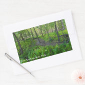 Weg durch den Staat-Park mit Festung Rechteckiger Aufkleber (Umschlag)