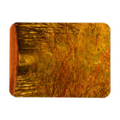 Weg durch den Wald im Herbst vertikaler Magnet (Horizontal)