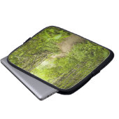 Weg durch den Wald Laptopschutzhülle (Vorne Knopf)