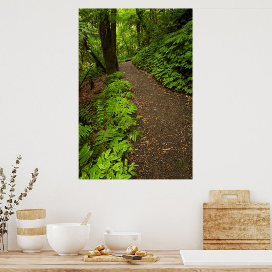Weg durch den Wald Poster (Küche)