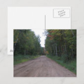 Weg durch den Wald Postkarte (Vorne/Hinten)