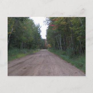 Weg durch den Wald Postkarte