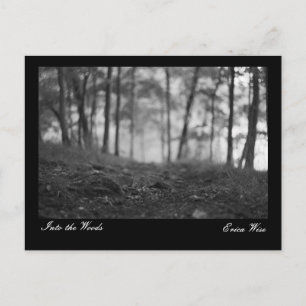 Weg durch den Wald Postkarte