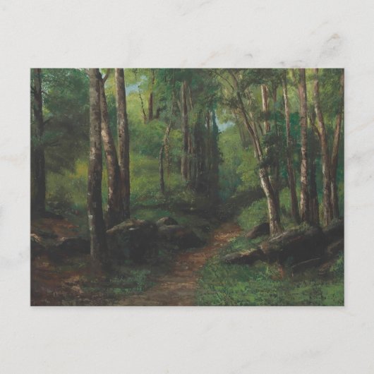 Weg durch den Wald von Gustave Courbet Postkarte (Vorderseite)