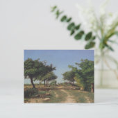 Weg durch die Äpfelbäume Postkarte (Stehend Vorderseite)