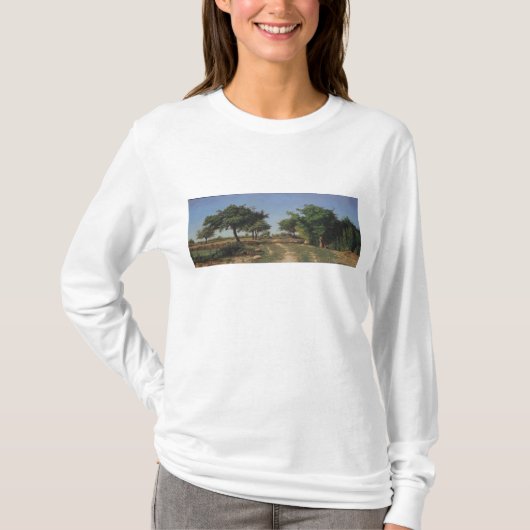 Weg durch die Apfelbäume T-Shirt (Vorderseite)