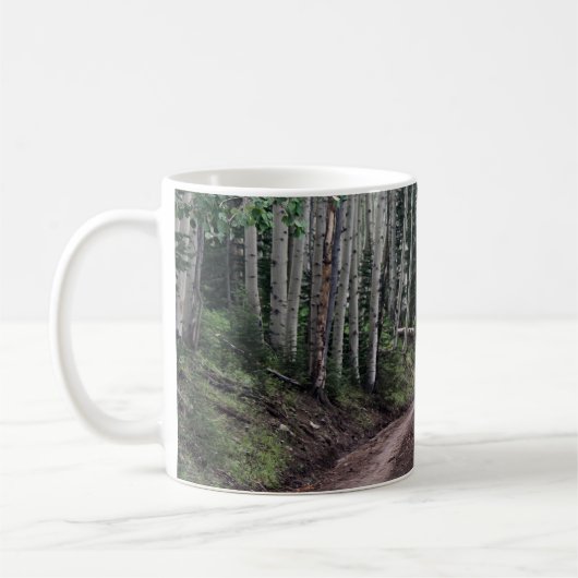 Weg durch die Birke Kaffeetasse (Links)