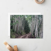 Weg durch die Birke Mitteilungskarte (Vorderseite/Rückseite Beispiel)